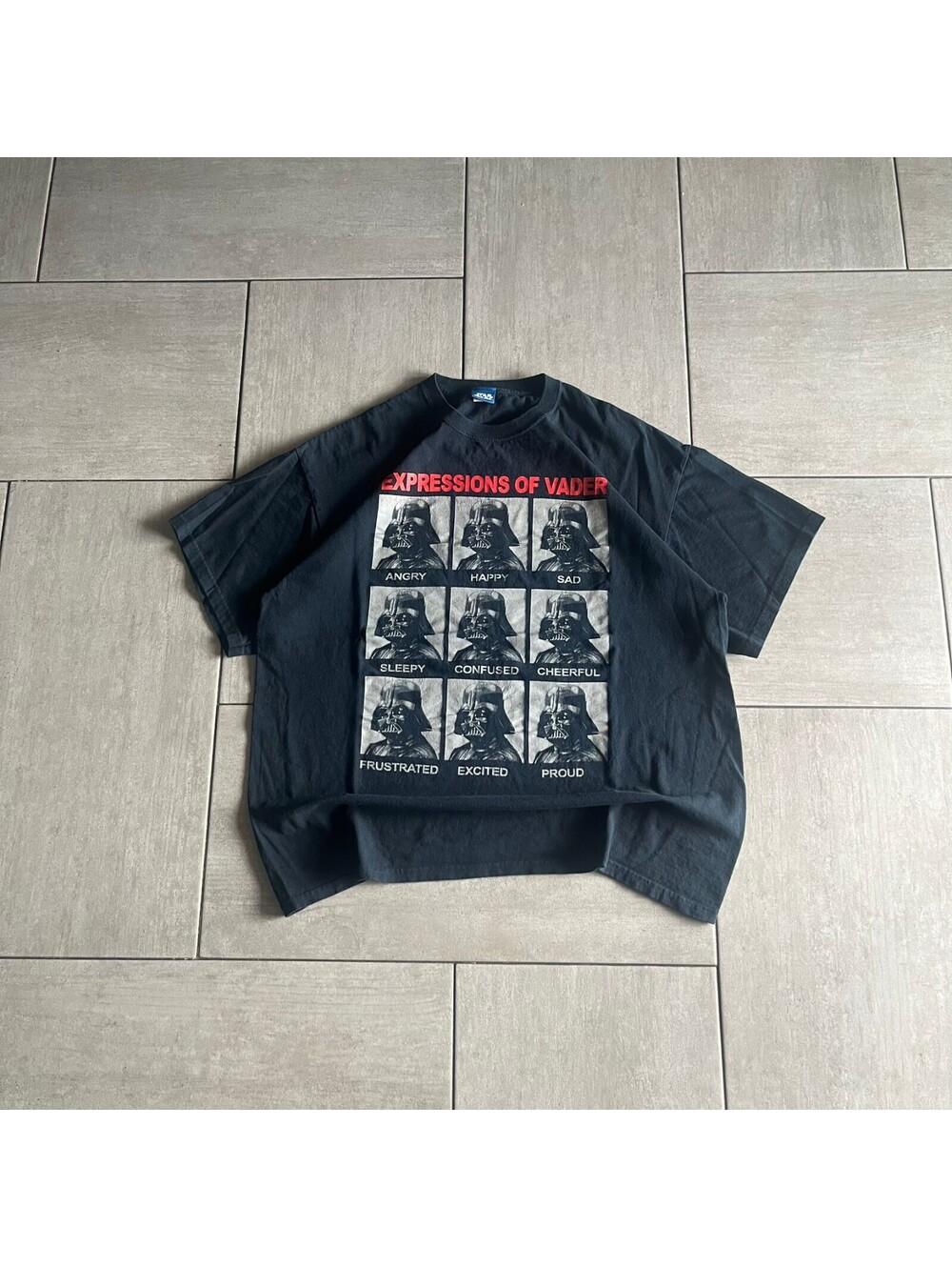Vintage Star Wars Darth Vader Graphic T-Shirt XL Black Casual Streetwear
